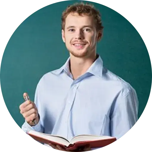 Author with 'Be Life' book